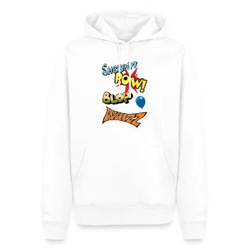 comic strip - Männer Premium Bio Hoodie - Weiß - Vorne - Nico (187cm)