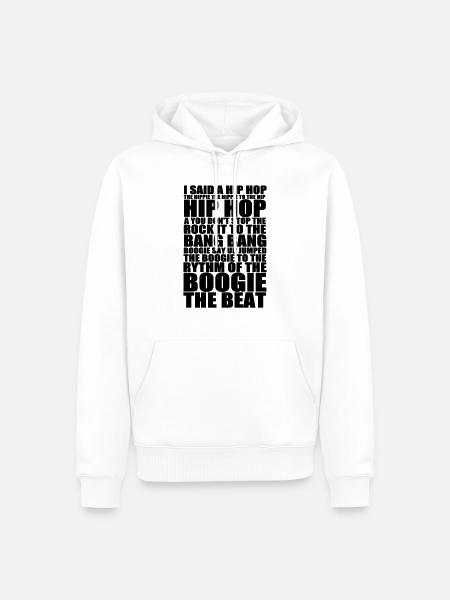 hiphop_delight_2 - Männer Premium Bio Hoodie - Weiß