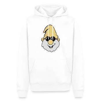 Wichtel Mütze Sonnenbrille - Männer Premium Bio Hoodie - Weiß - Vorne - Nico (187cm)