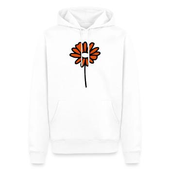 Blume Gänseblümchen - V2 - Männer Premium Bio Hoodie - Weiß - Vorne - Nico (187cm)