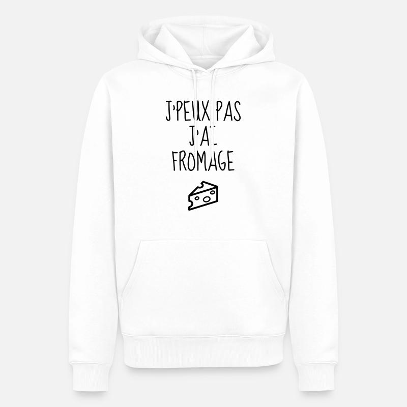 Fromager / Fromage / Travail / Métier / Job - Sweat à capuche Premium bio Homme - blanc