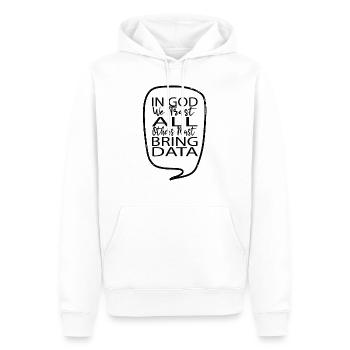 birthday present birthday fun fathersday - Männer Premium Bio Hoodie - Weiß - Vorne - Nico (187cm)
