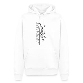 Aerialist Pole Figur - Männer Premium Bio Hoodie - Weiß - Vorne - Nico (187cm)
