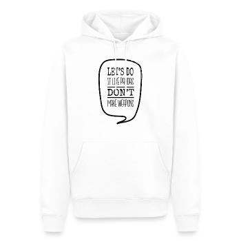 désarmement impressionnant cœur signe de paix colombe de paix - Sweat à capuche Premium bio Homme - blanc - Devant - Nico (187cm)