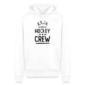 Équipe de hockey - Sweat à capuche Premium bio Homme - blanc - Devant - Nico (187cm)