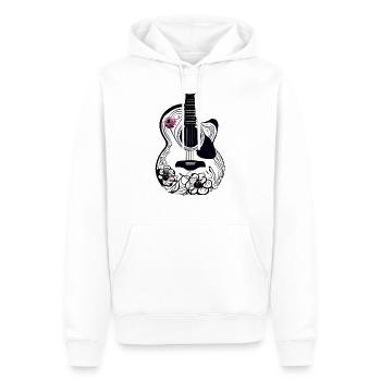 Musikinstrument Gitarre Zupfinstrument Gitarrist - Männer Premium Bio Hoodie - Weiß - Vorne - Nico (187cm)