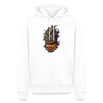 Helloween Kürbis Monster - Männer Premium Bio Hoodie - Weiß - Vorne - Nico (187cm)