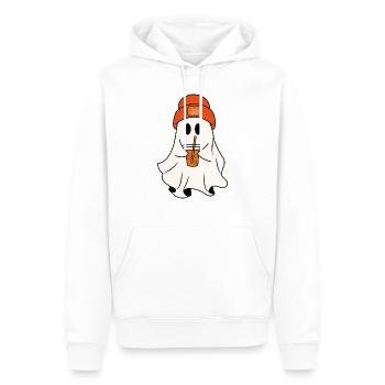 Geist - Männer Premium Bio Hoodie - Weiß - Vorne - Nico (187cm)