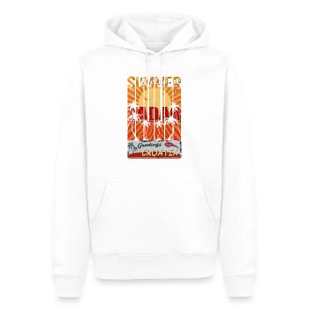 Croatia hrvatska kroatien hrv hr travel Zadar - Männer Premium Bio Hoodie - Weiß - Vorne - Nico (187cm)