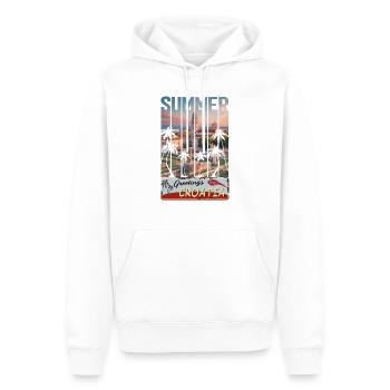 Croatia hrvatska kroatien hrv hr travel Zadar - Männer Premium Bio Hoodie - Weiß - Vorne - Nico (187cm)