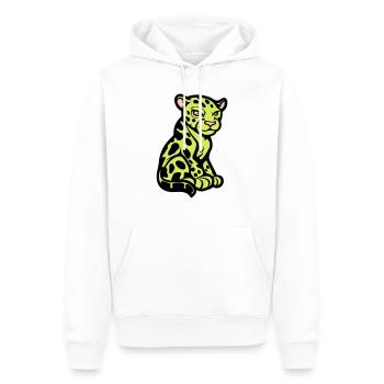 gepard tier comic - Männer Premium Bio Hoodie - Weiß - Vorne - Nico (187cm)