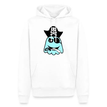 Pirate Ghost Funny Evil Ghost Halloween Fun - Men’s Premium Organic Hoodie - white - Front - Nico (187cm)