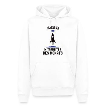 Mitarbeiter des Monats Schreiner Bester Mann Danke - Männer Premium Bio Hoodie - Weiß - Vorne - Nico (187cm)