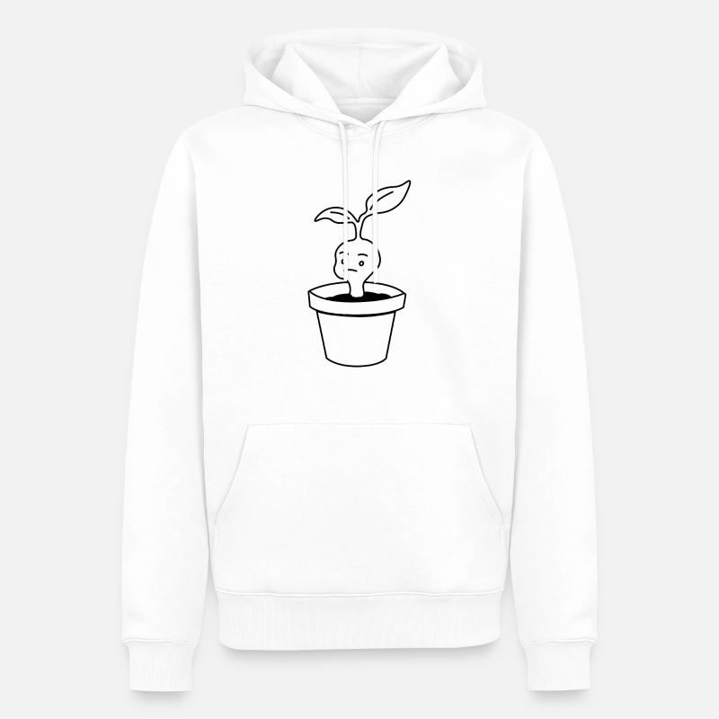 Étrange petite créature - Sweat à capuche Premium bio Homme - blanc
