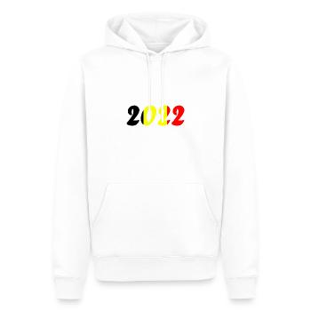 Équipe nationale de Belgique - Sweat à capuche Premium bio Homme - blanc - Devant - Nico (187cm)
