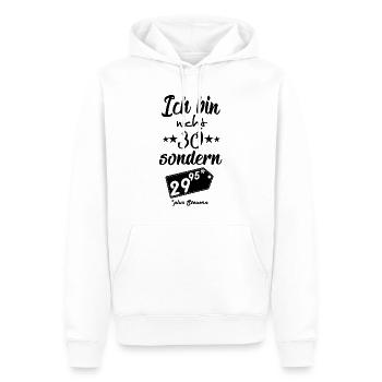 30. Geburtstag - Männer Premium Bio Hoodie - Weiß - Vorne - Nico (187cm)