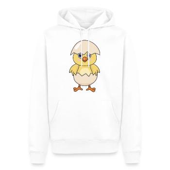 Cute Funny Cool Chick Chick Chicken - Men’s Premium Organic Hoodie - white - Front - Nico (187cm)