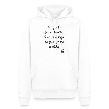 Kaameløtt - Réplique Culte - Citation Karadoc - Sweat à capuche Premium bio Homme - blanc - Devant - Nico (187cm)
