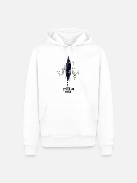Cthulhu (H. P. Lovecraft) - Männer Premium Bio Hoodie - Weiß