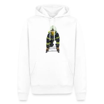 LADDER FIREFIGHTER - Men’s Premium Organic Hoodie - white - Front - Nico (187cm)