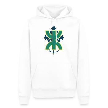 Z Imazighen artwork - Sweat à capuche Premium bio Homme - blanc - Devant - Nico (187cm)