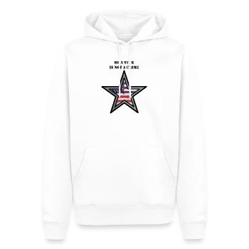 Be a star is not a crime - Männer Premium Bio Hoodie - Weiß - Vorne - Nico (187cm)