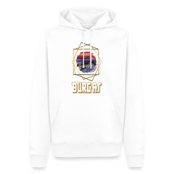 Burgas Bulgarien Stadt Skyline Heimat Liebe - Männer Premium Bio Hoodie - Weiß - Vorne - Nico (187cm)
