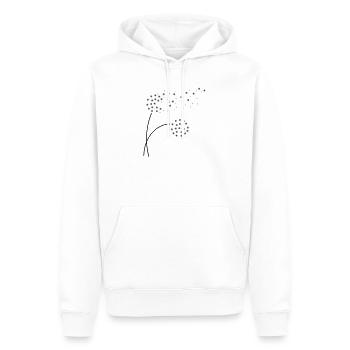 dandelion - Men’s Premium Organic Hoodie - white - Front - Nico (187cm)