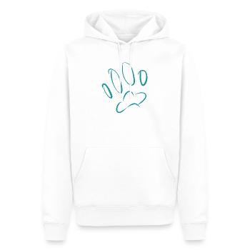 Pied-pied chien - Sweat à capuche Premium bio Homme - blanc - Devant - Nico (187cm)
