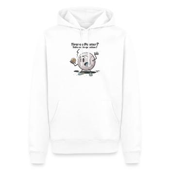 Tirer ou pointer - Männer Premium Bio Hoodie - Weiß - Vorne - Nico (187cm)