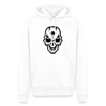 Kopf des Todes Schädel Gothic Gothic Kranich - Männer Premium Bio Hoodie - Weiß - Vorne - Nico (187cm)
