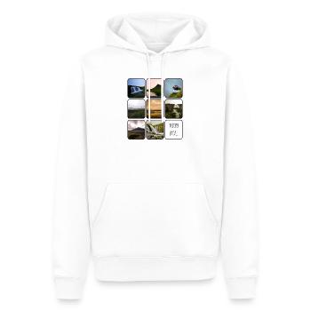 Iceland Travel - Männer Premium Bio Hoodie - Weiß - Vorne - Nico (187cm)