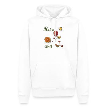 Hello Fall - Men’s Premium Organic Hoodie - white - Front - Nico (187cm)