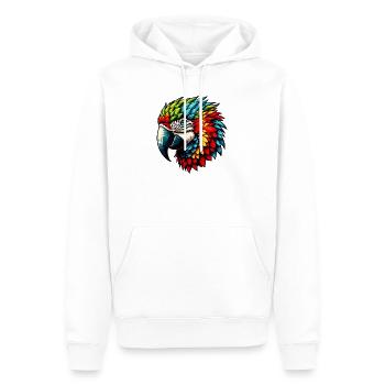 Papagei - Männer Premium Bio Hoodie - Weiß - Vorne - Nico (187cm)