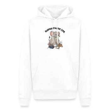 CPR Cartoon - Elephantasric CPR - Männer Premium Bio Hoodie - Weiß - Vorne - Nico (187cm)