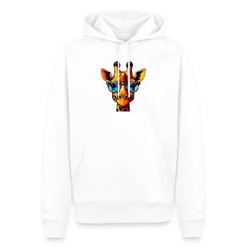 Girafe - Sweat à capuche Premium bio Homme - blanc - Devant - Nico (187cm)