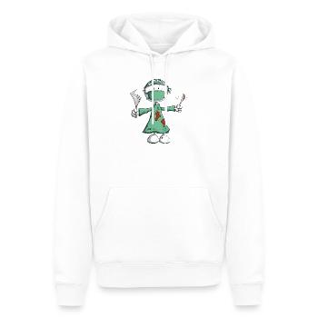 Arzt Chirurg Strichmännchen Berufe Cartoon - Männer Premium Bio Hoodie - Weiß - Vorne - Nico (187cm)
