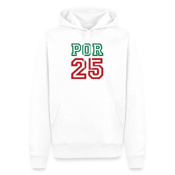 PORTUGAL - Männer Premium Bio Hoodie - Weiß - Vorne - Nico (187cm)