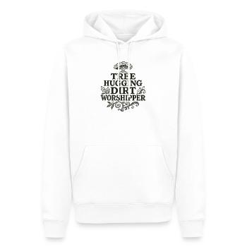Baumumarmender Schmutzanbeter T-Shirt - Männer Premium Bio Hoodie - Weiß - Vorne - Nico (187cm)