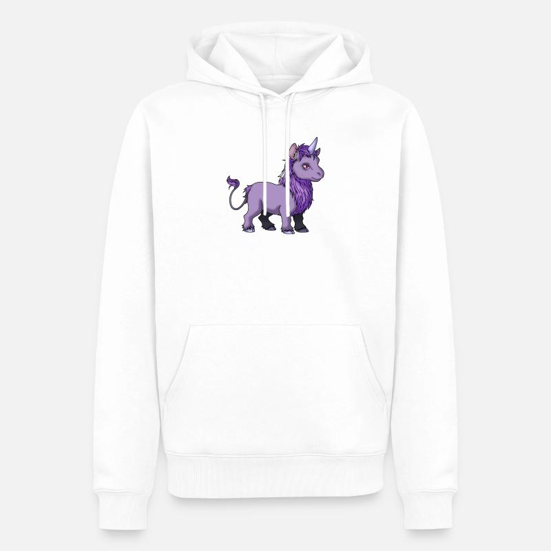 Cornillon - Sweat à capuche Premium bio Homme - blanc