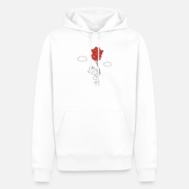 Mignonne - Sweat à capuche Premium bio Homme - blanc