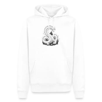 Yurnangandr Schlange - Männer Premium Bio Hoodie - Weiß - Vorne - Nico (187cm)