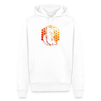 Graphismes motocross pour le motocross - Sweat à capuche Premium bio Homme - blanc - Devant - Nico (187cm)
