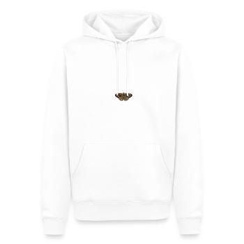 Papillons : Le jeu de société de la forêt - Sweat à capuche Premium bio Homme - blanc - Devant - Nico (187cm)