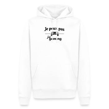 Ich kann nicht, ich habe Gaming – Humor-Gamer-Videospiele - Männer Premium Bio Hoodie - Weiß - Vorne - Nico (187cm)