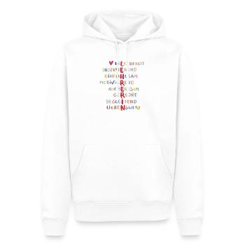 Lehrerin - Männer Premium Bio Hoodie - Weiß - Vorne - Nico (187cm)