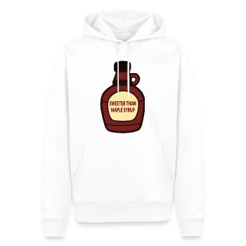 Ahornsirup Süßes Kompliment - Männer Premium Bio Hoodie - Weiß - Vorne - Nico (187cm)