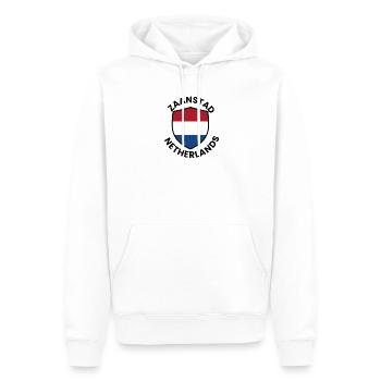 Zaanstad Shield, Niederlande - Männer Premium Bio Hoodie - Weiß - Vorne - Nico (187cm)