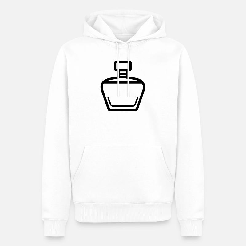 flacon de parfum - Sweat à capuche Premium bio Homme - blanc