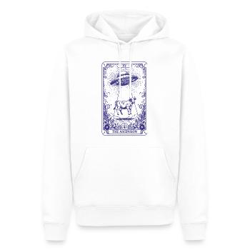 Spiritualität Heilige Geometrie Die Himmelfahrt - Männer Premium Bio Hoodie - Weiß - Vorne - Nico (187cm)